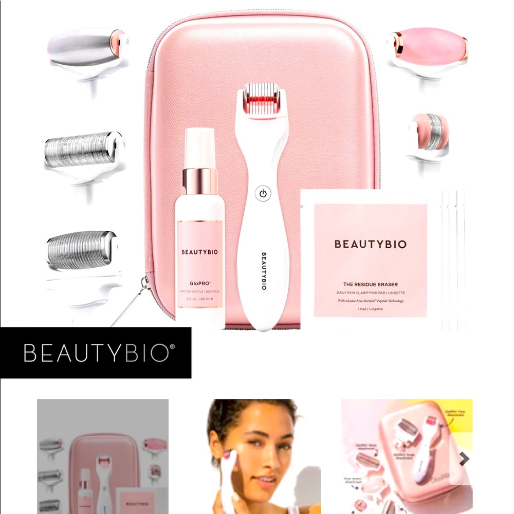 BEAUTYBIO GLOPRO MICRONEEDLING HEAD TO TOE SET NEW IN BOX NEVER BEEN OPENED